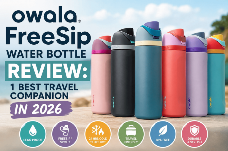 Owala FreeSip Water Bottle Review: 1 Best Travel Companion in 2026